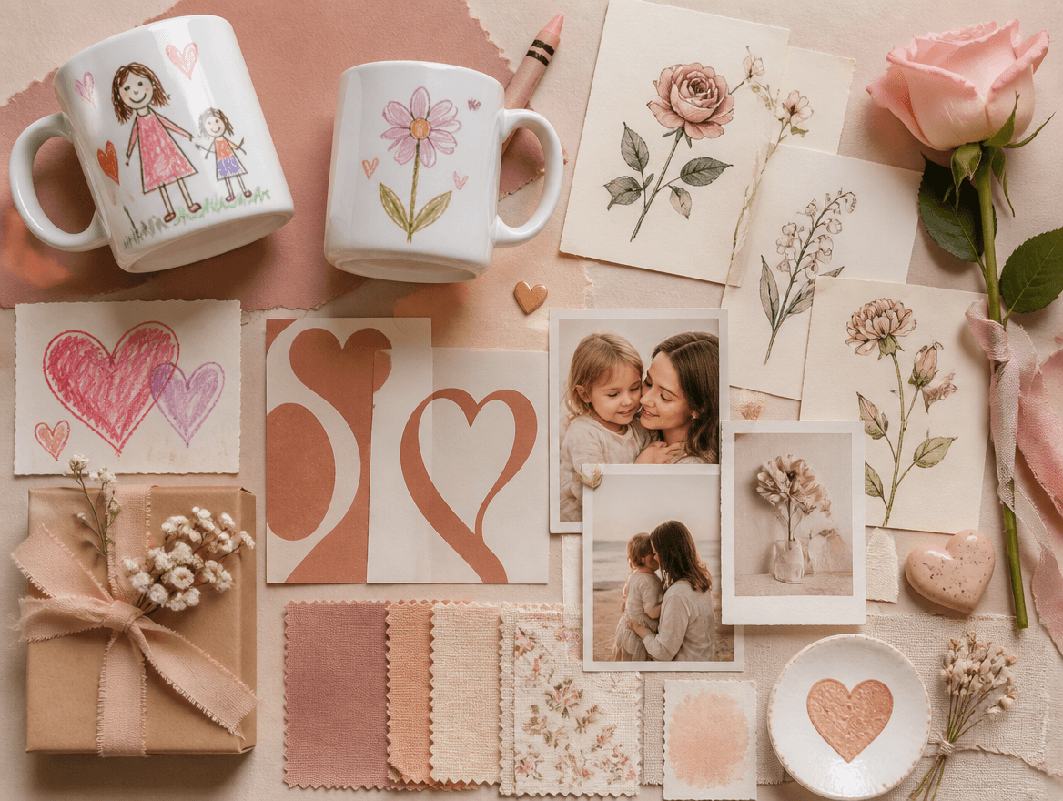Mother's Day design trend moodboard