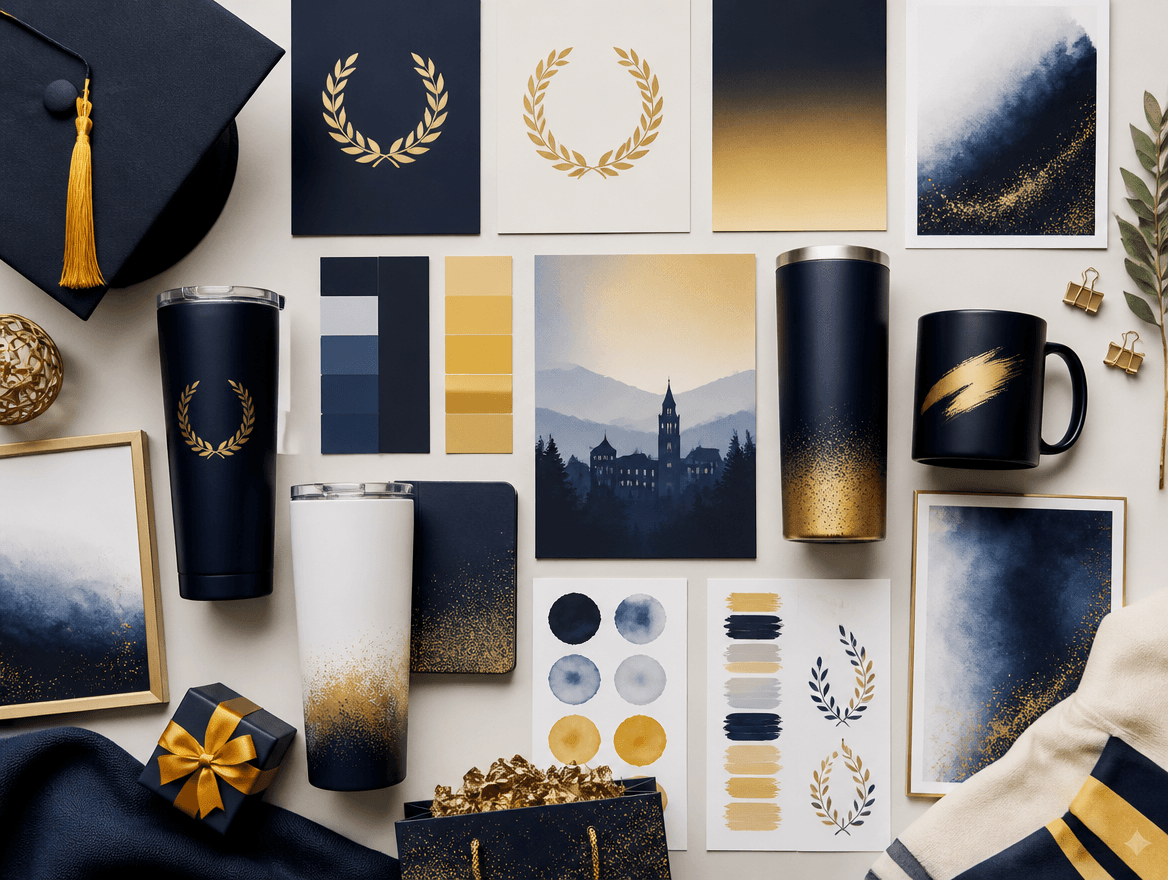 Graduation design trend moodboard