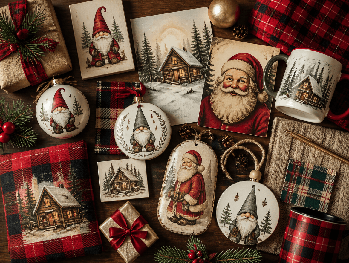 Holiday design trend moodboard