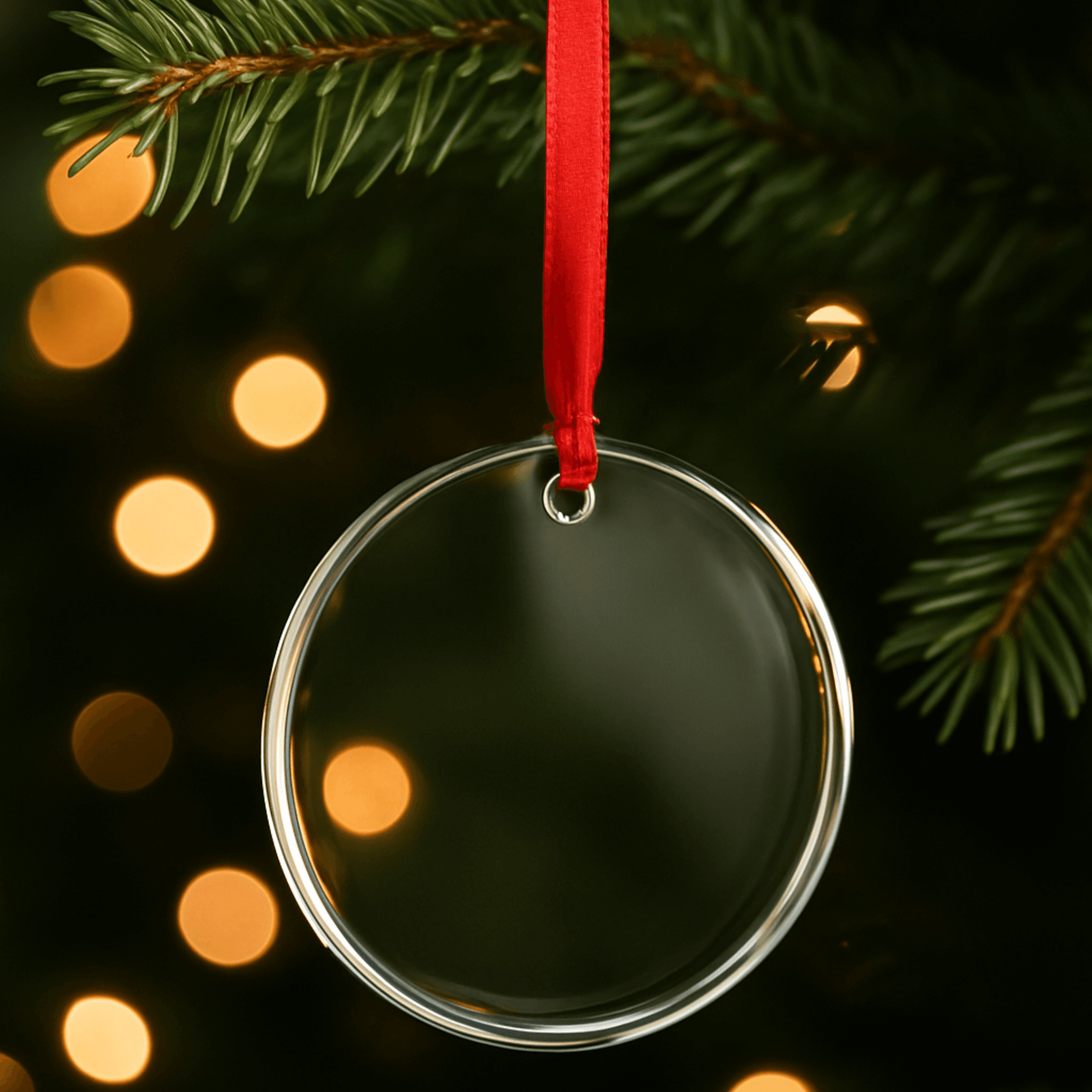 Round Glass Ornament
