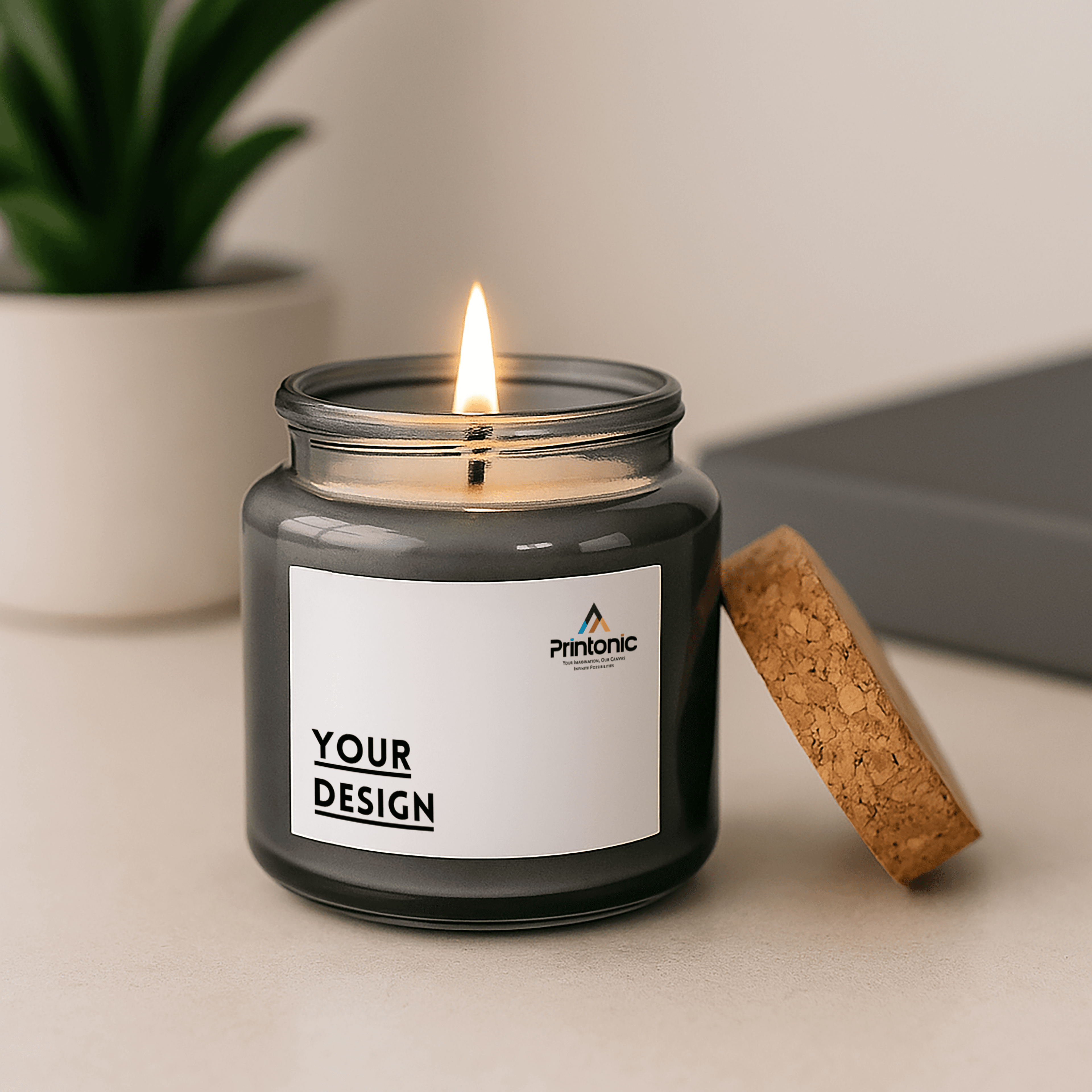 4oz Candle With Cork Lid