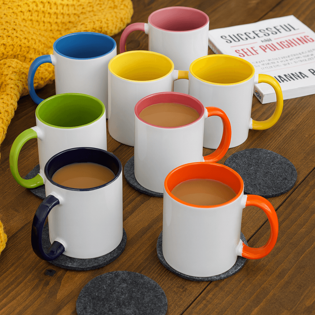 Two-Tone Ceramic Mug, 11oz
