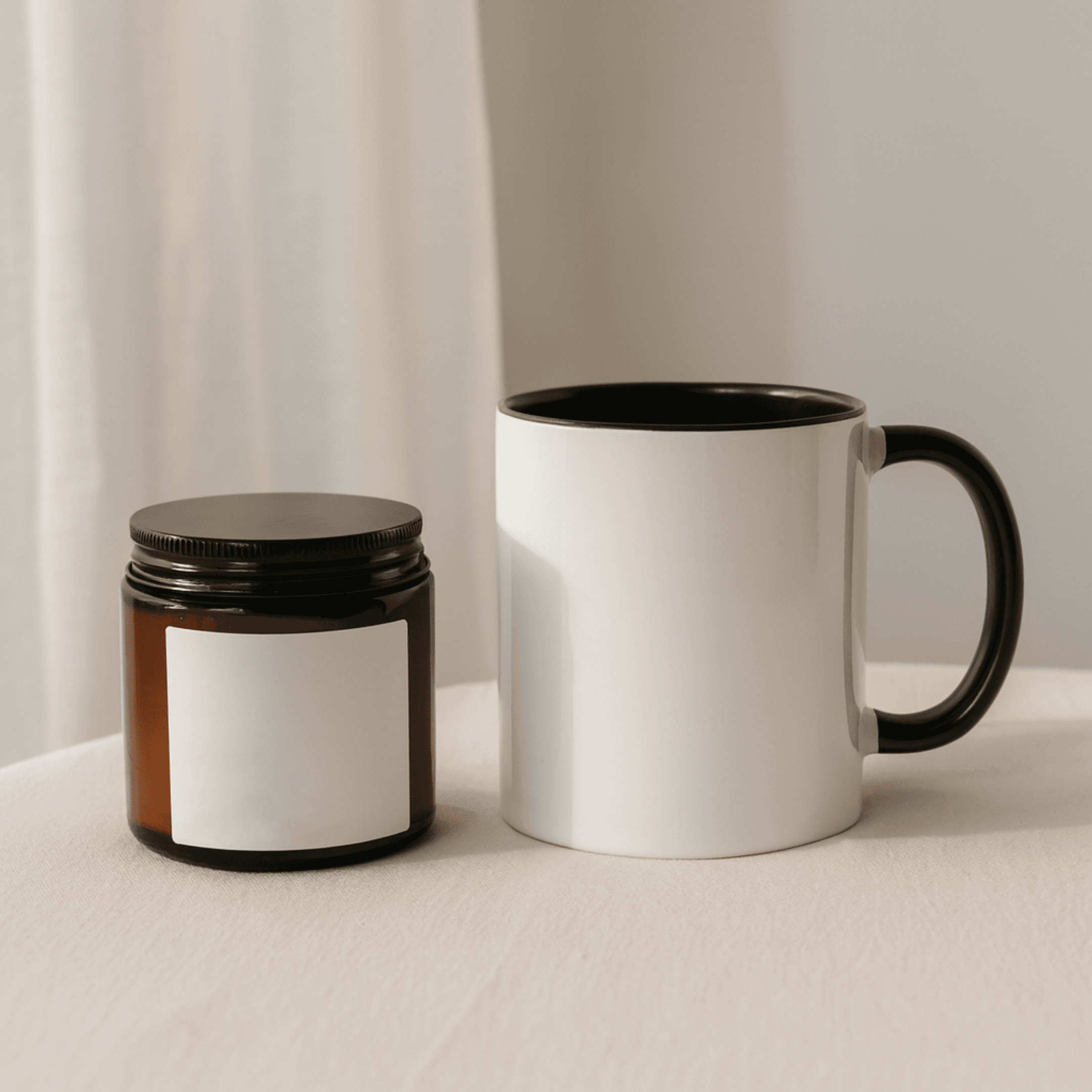 4oz Amber Candle & Mug Gift Set