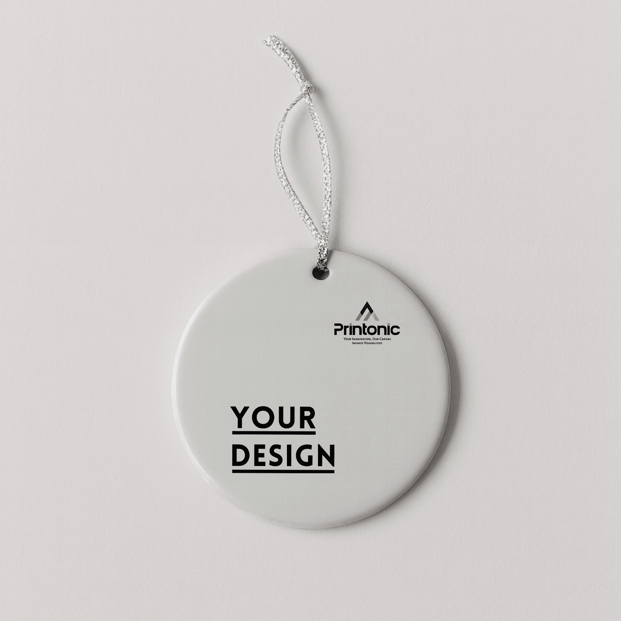 Round Ceramic Ornament