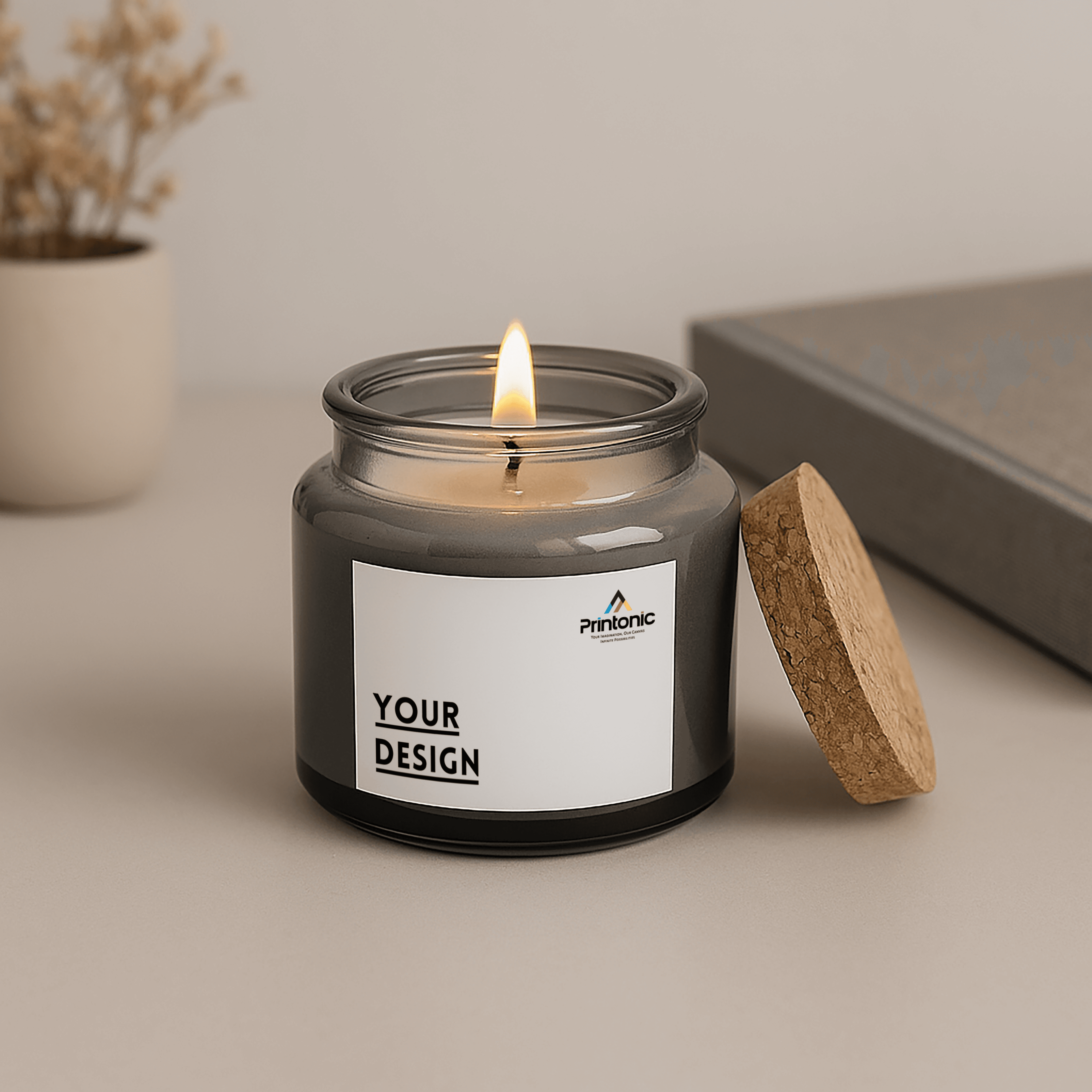Mini Candle with Cork Lid