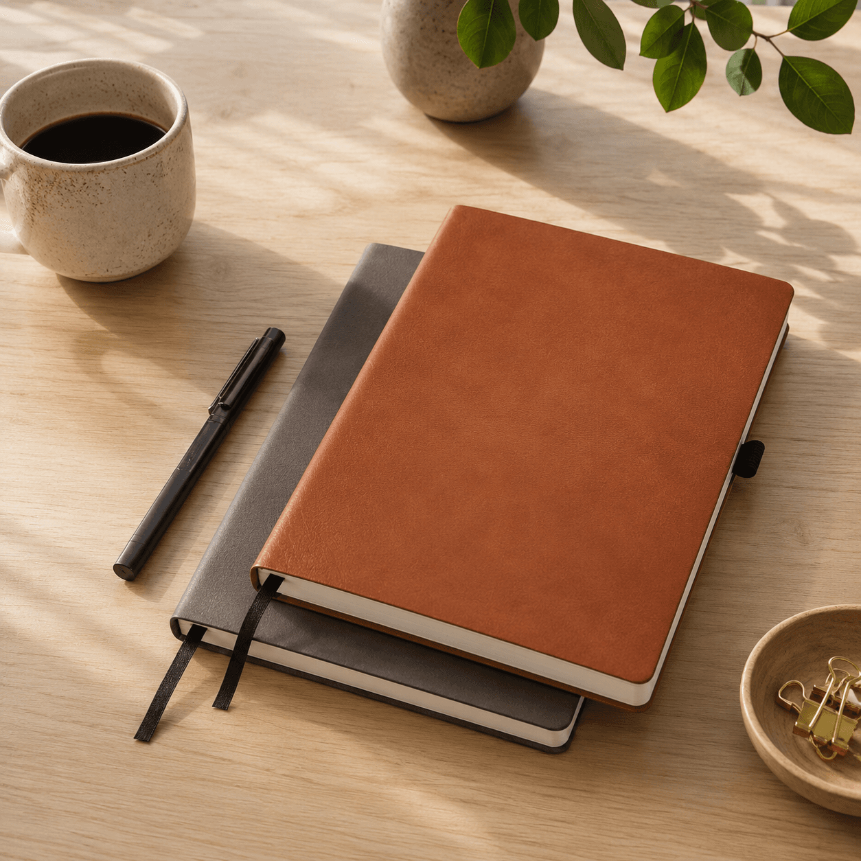 Faux Leather Notebook
