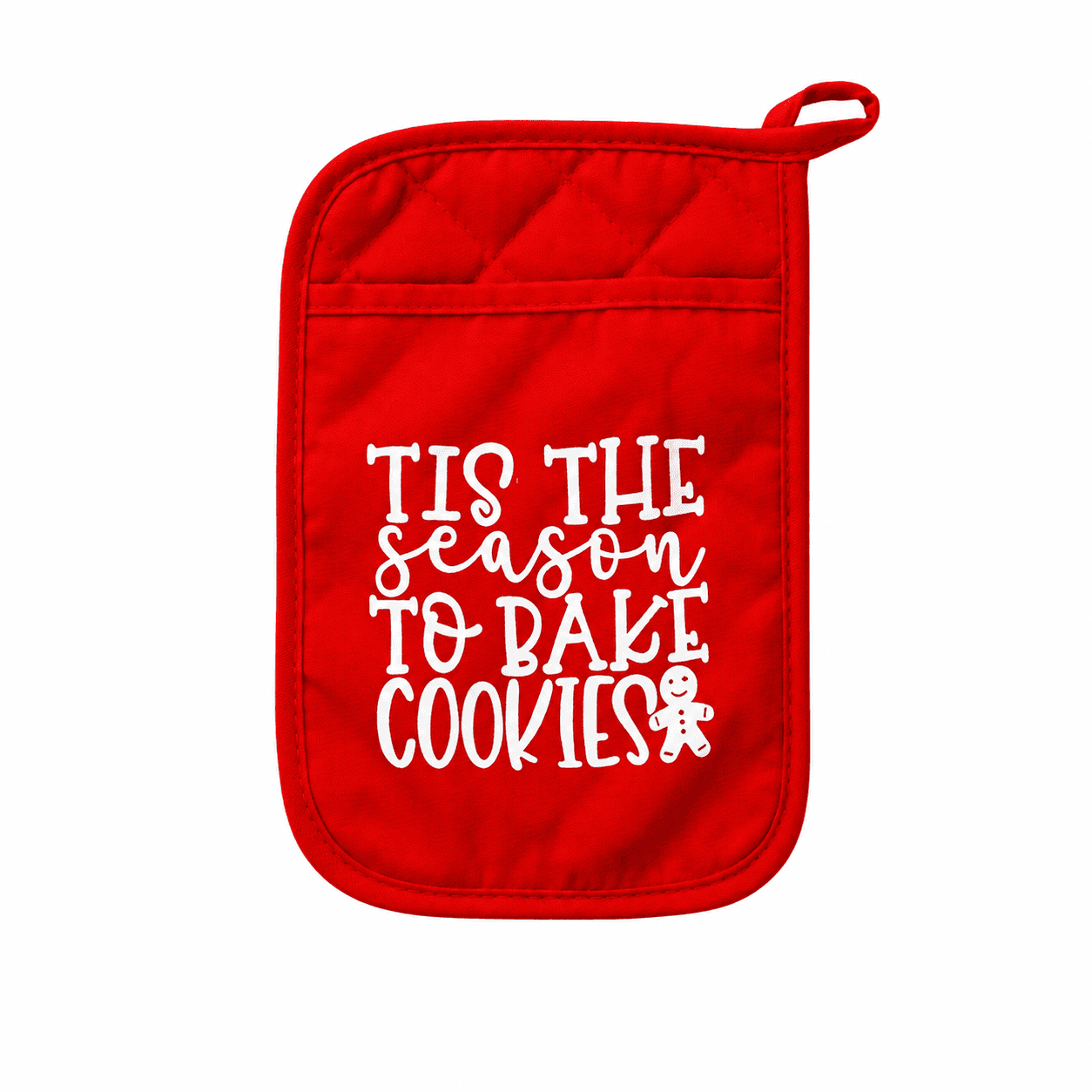 Quilted Pot Holder, Tis the Season