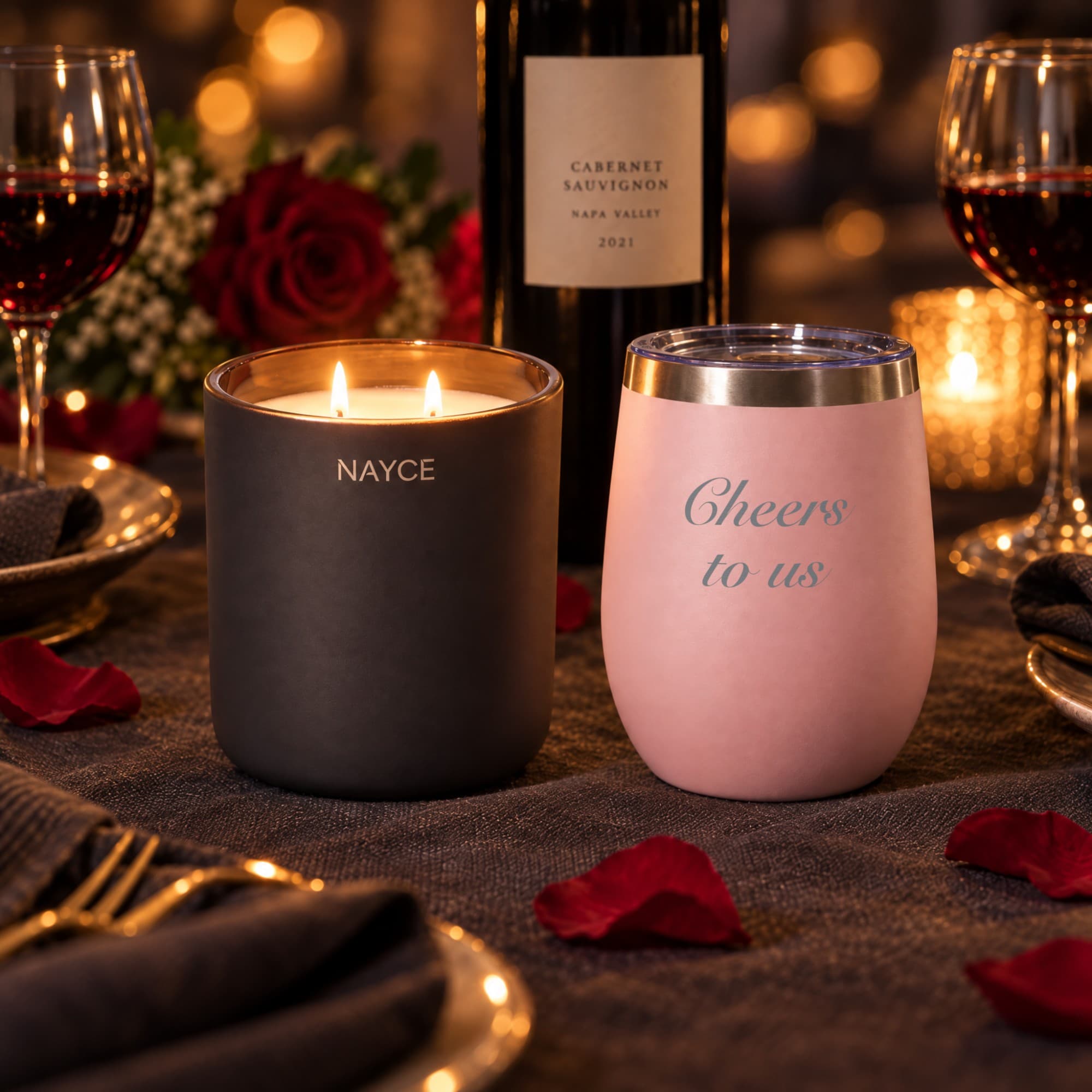 Suede Rose Date Night Gift Set