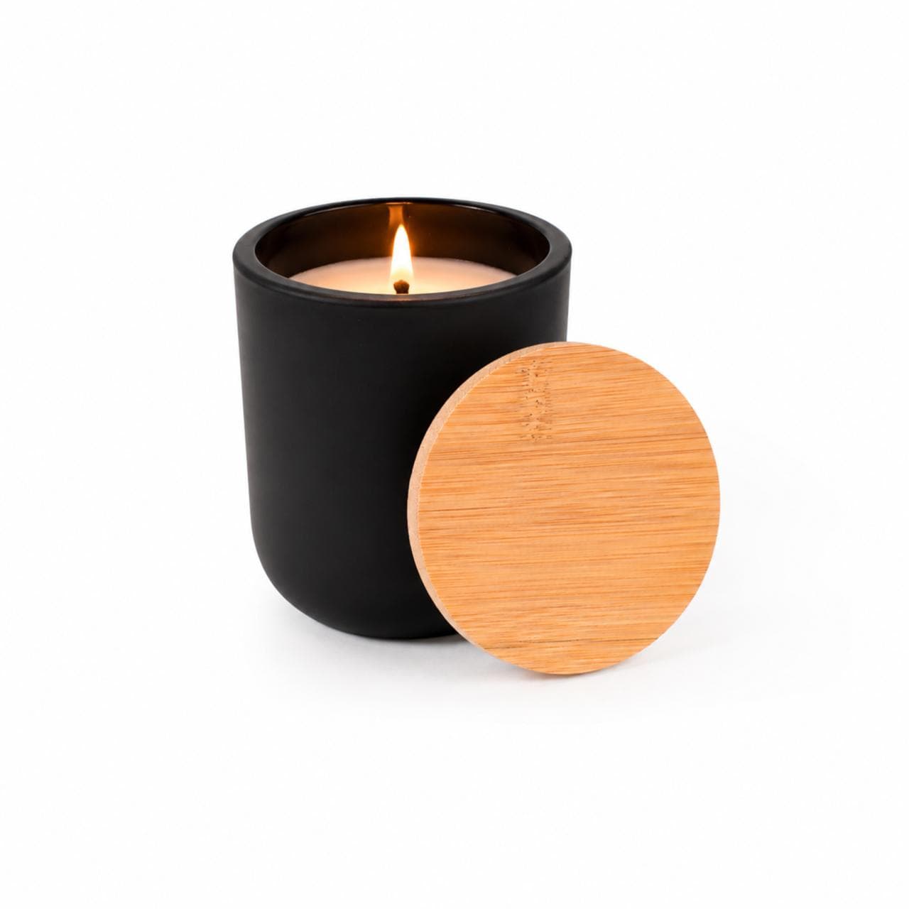 Luxury Candle with Engraved Bamboo Lid