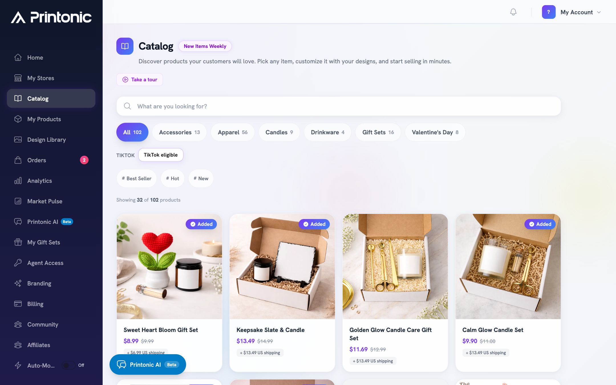 Step 1: Browse the Catalog and pick a base product