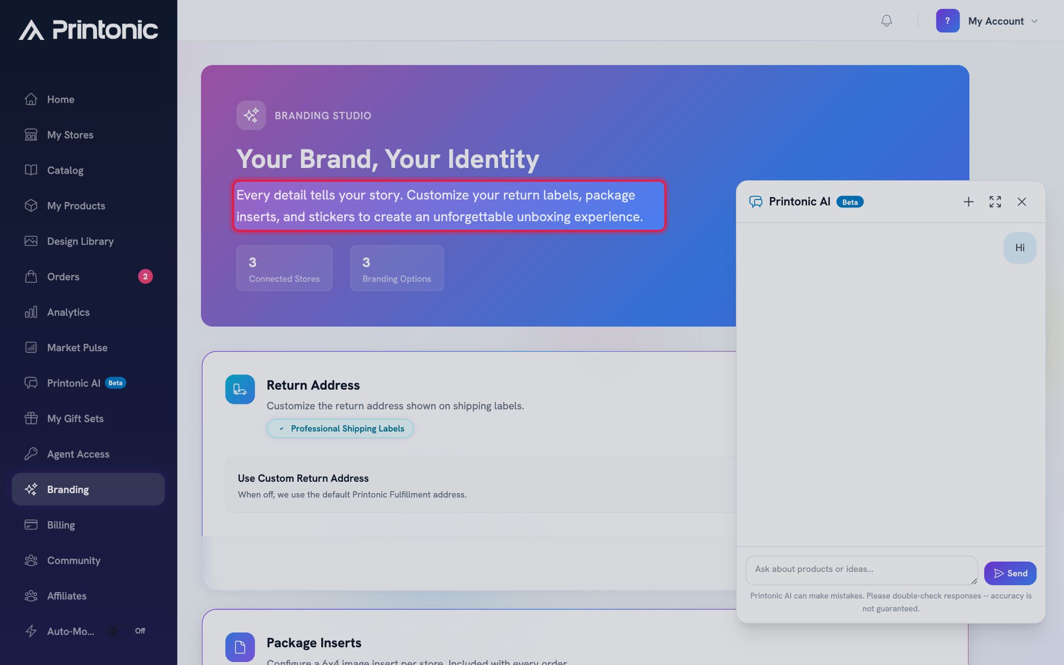 Step 7: Check status and update your artwork anytime