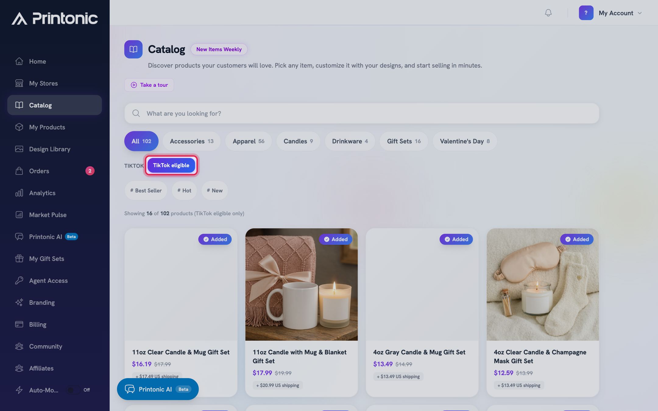 Step 4: Show only TikTok eligible products