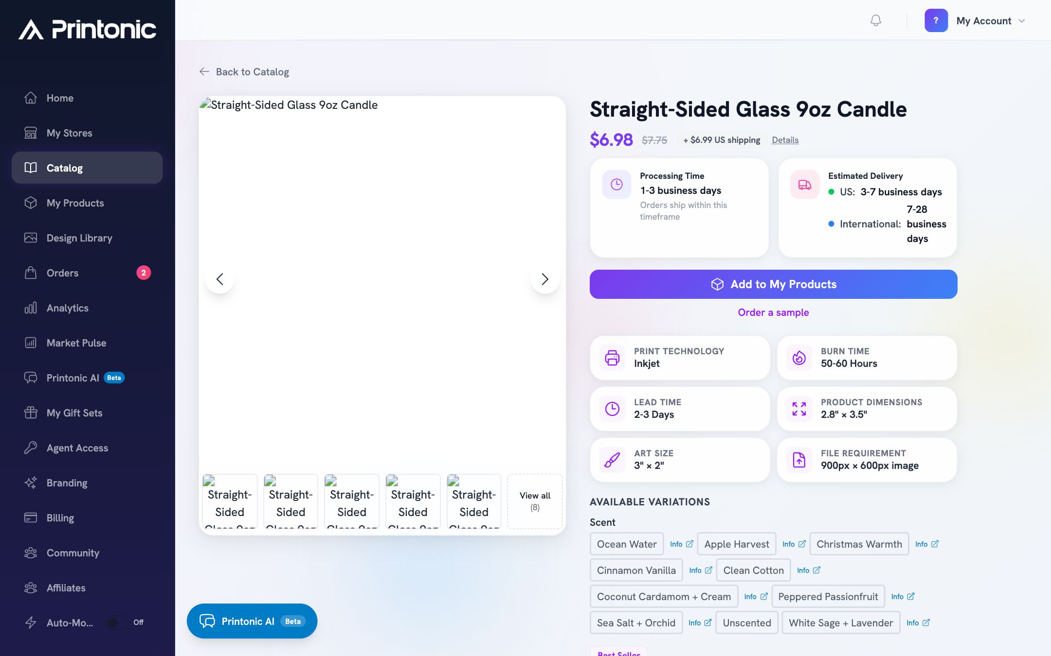 Step 6: Open a product page