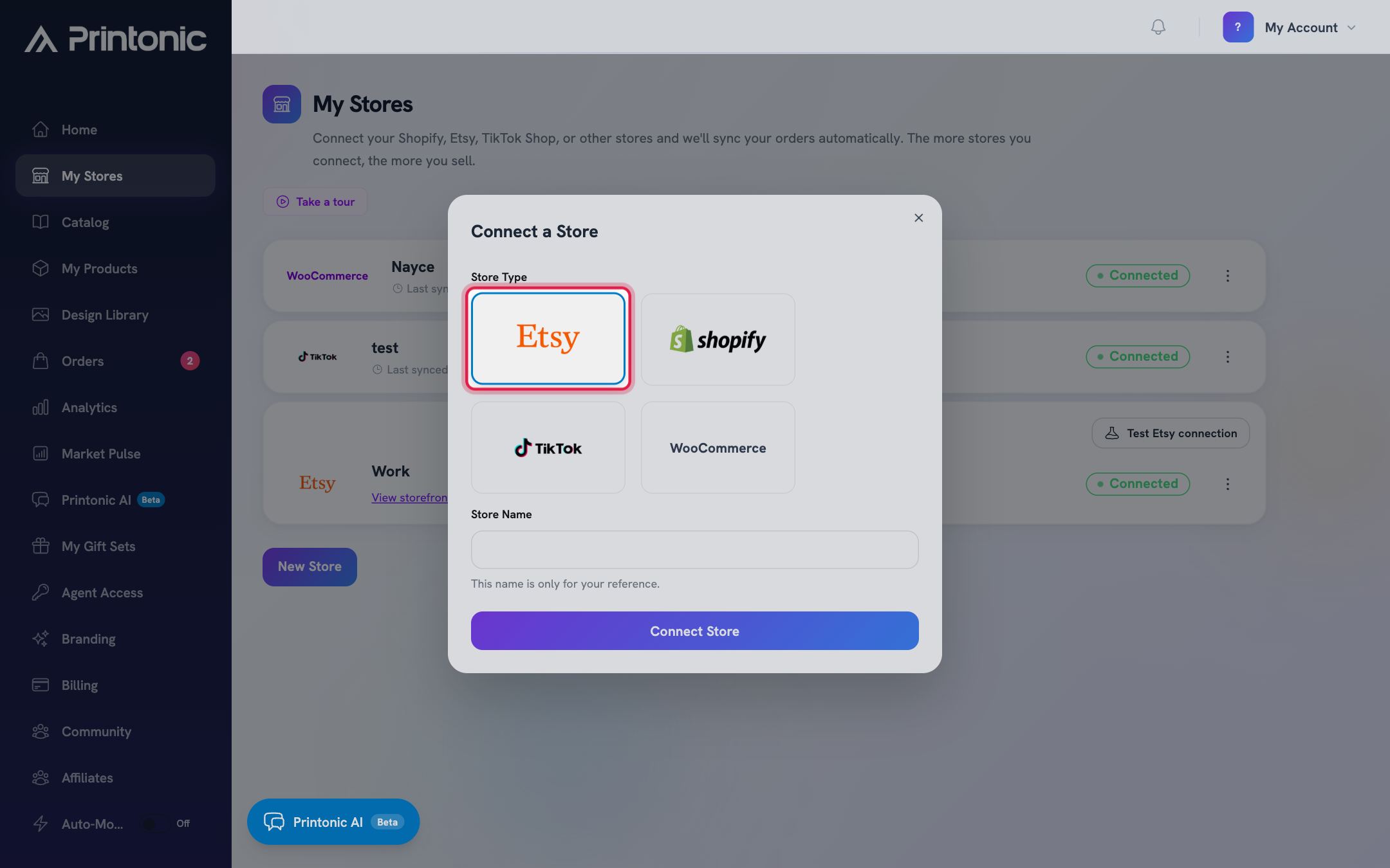 Step 2: Pick your store type