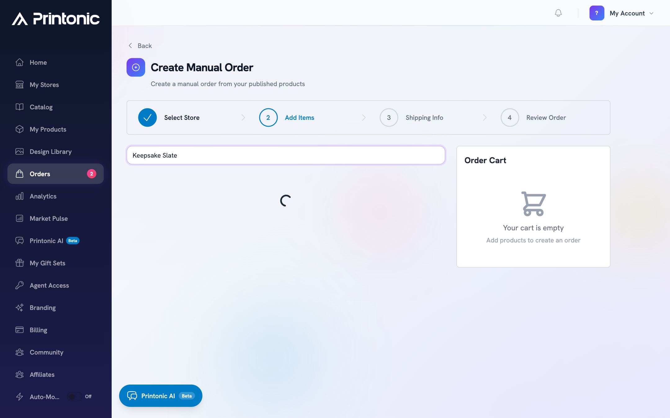 Step 7: Review everything and click Create Order