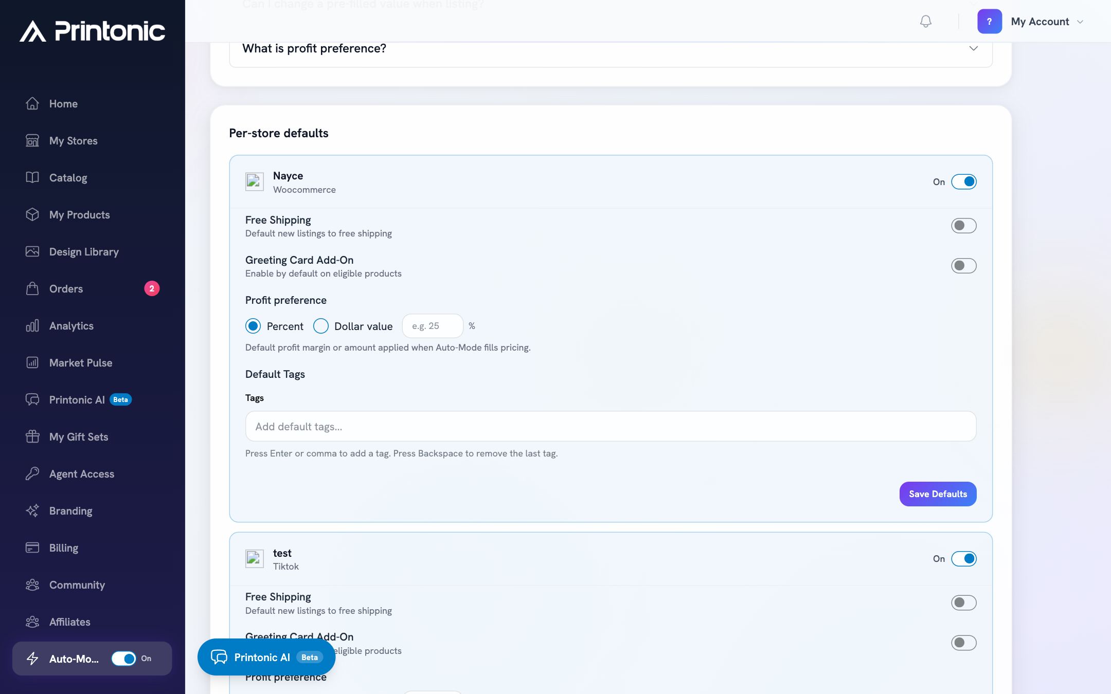 Step 5: Pick a default category (Shopify stores)