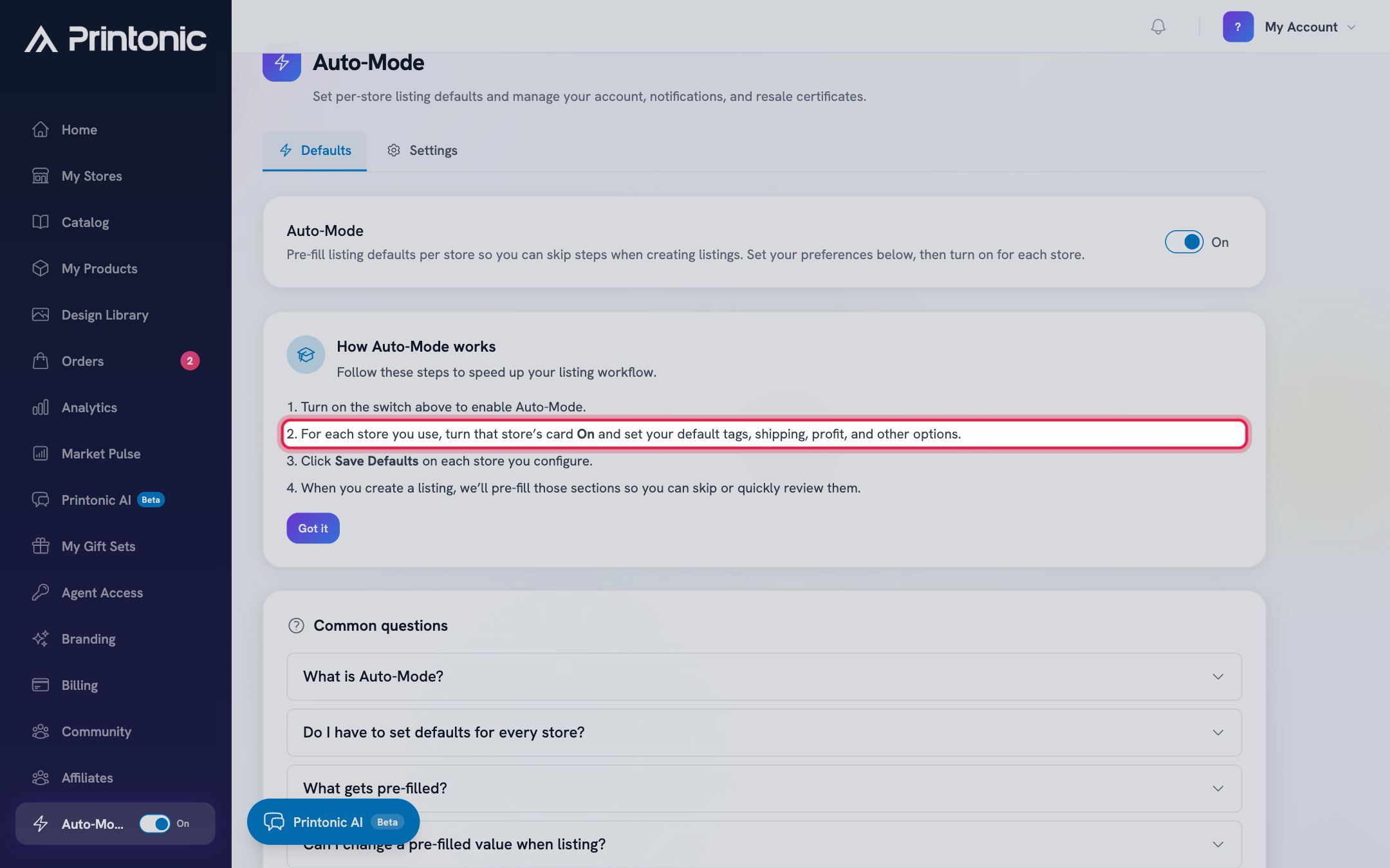 Step 7: Add your default tags