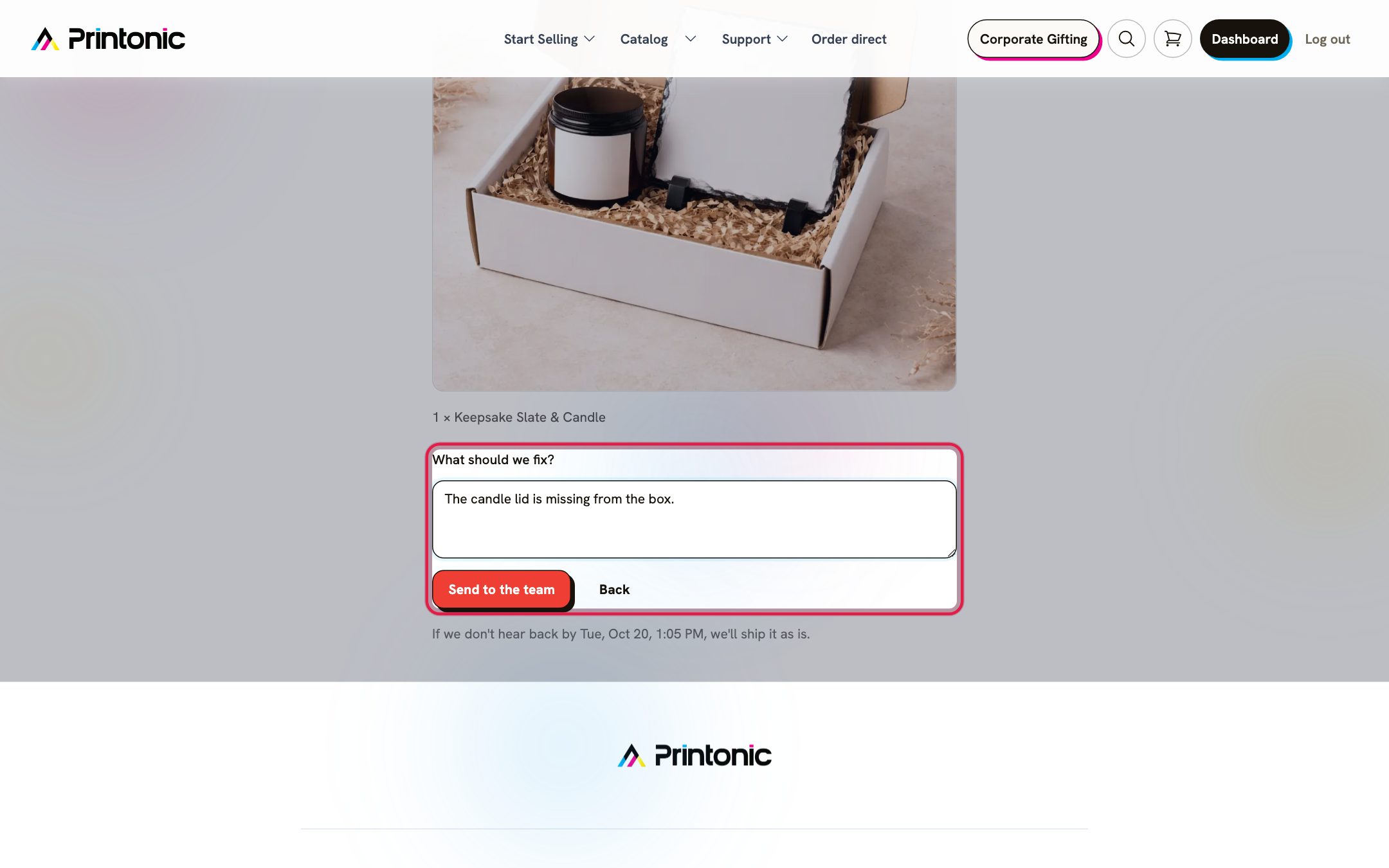 Step 5: What should we fix? after clicking Something's wrong