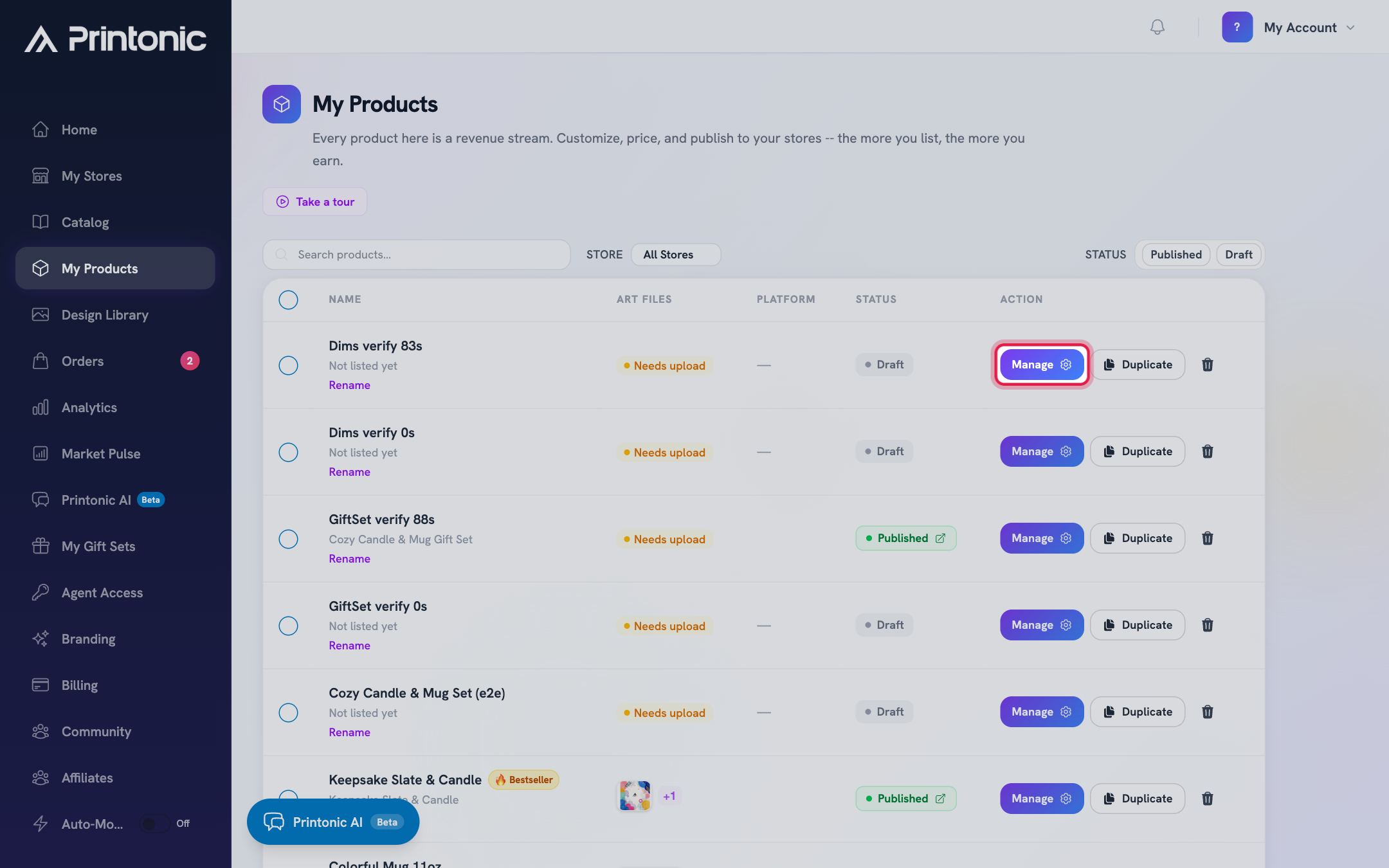Step 1: Open your product