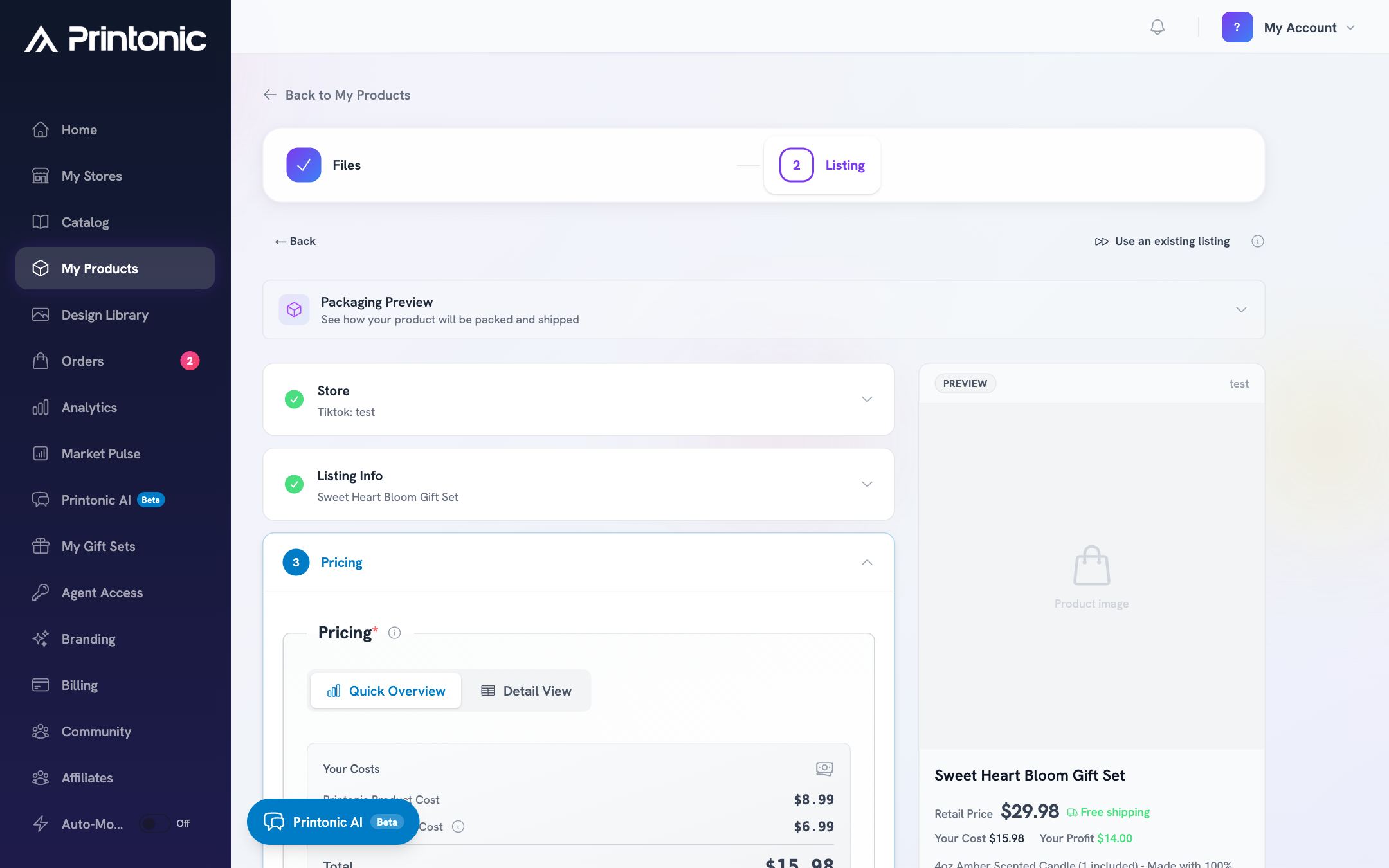 Step 5: Set your pricing