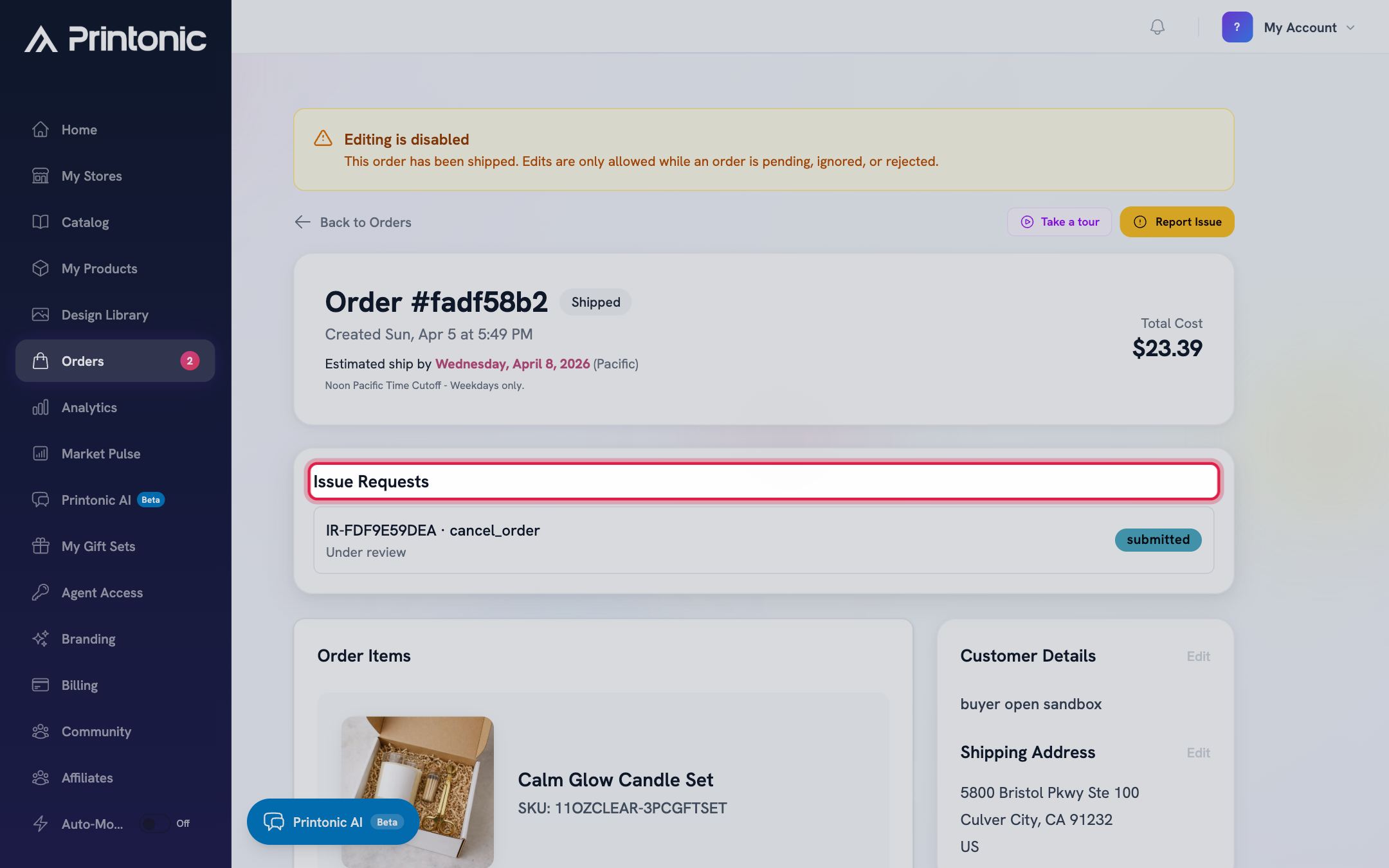 Step 8: Track the request status