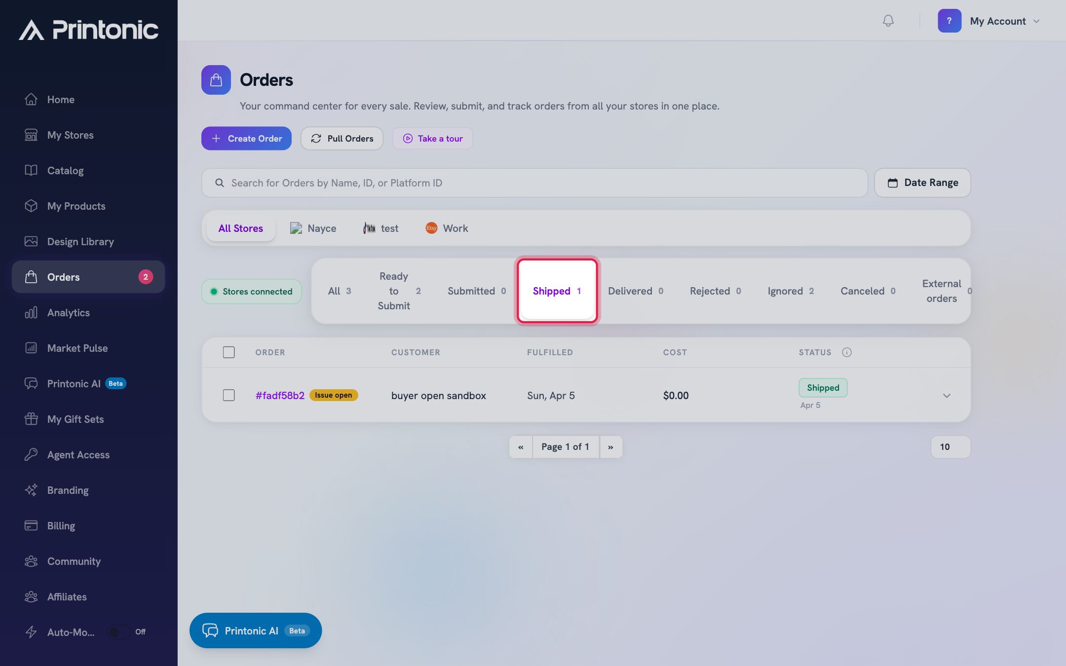 Step 2: Filter to the orders you care about