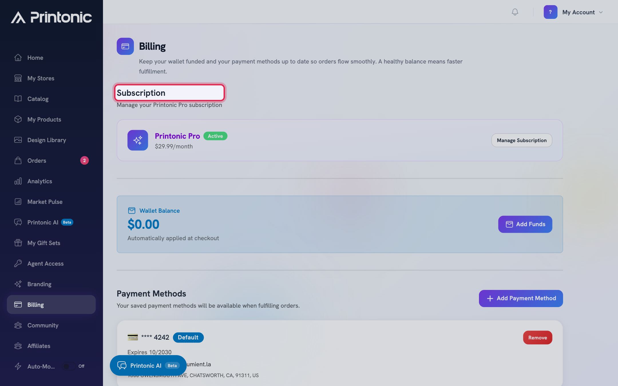 Step 9: Check your subscription plan